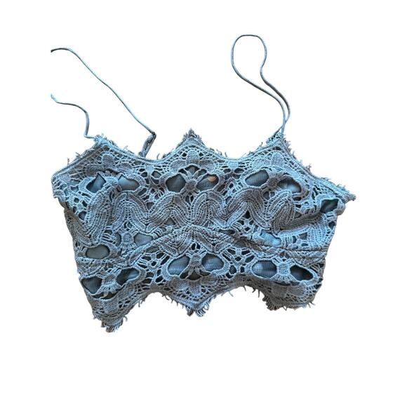FREE PEOPLE ONE Athena Bralette in Twinkling Perry (Periwinkle Blue)XS - Picture 1 of 4